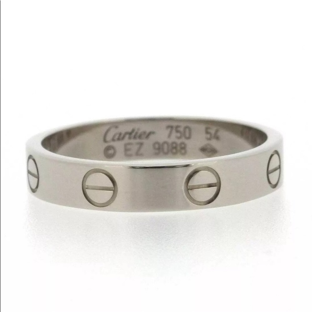 Cartier Mini Love Ring White Gold #54 US6.75